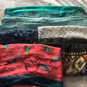 Lot of scarves